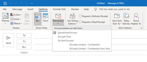 It was simple, from Outlook -> New Email -> Options -> Permissions -> Connect to Rights Management Services. . Microsoft outlook was not able to create a message with restricted permission